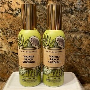 2) “WAIKIKI BEACH COCONUT” Concentrated Room Spray, 1.5 oz / 42.5 g, BBW/WB, NWT